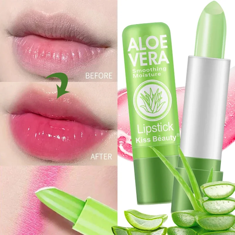 Best of Moisturizing Aloe Vera Lipstick Temperature Color Changing Lip Balm Lasting Nourishing Exfoliating Lipstick Anti Aging Lips Care Reviews & Tips