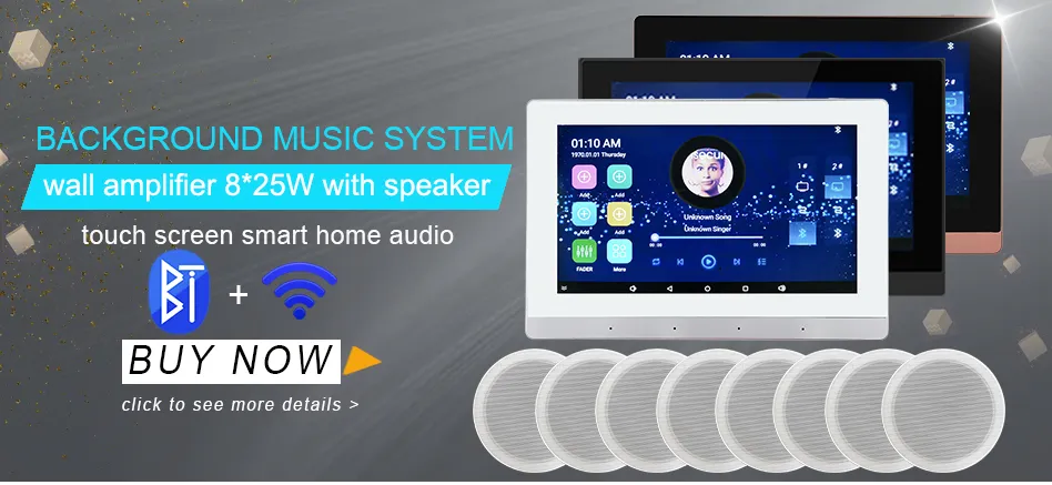 Description Picture 2 of itemHome Theater Stereo Sound Bluetooth Wall Amplifier 1.7 Inch Display HiFi Music Player Audio Center EQ FM USB TF Mini High Power