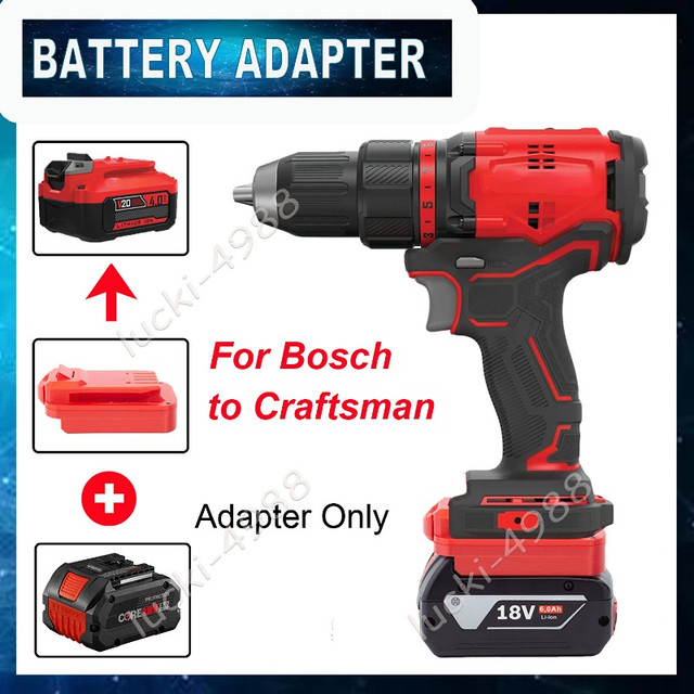 Adapter For BOSCH 18V Battery Convert To Craftsman V20 Power