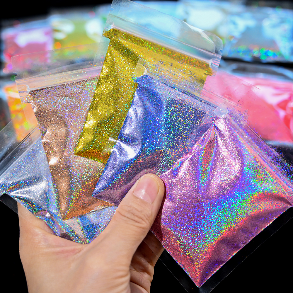 Best of 10g / bag Rubbing Nail Powder Holographic Extra Fine Glitter Mirror Chrome Pigment Dust UV Gel Polish Nail Art Decoration Reviews & Tips