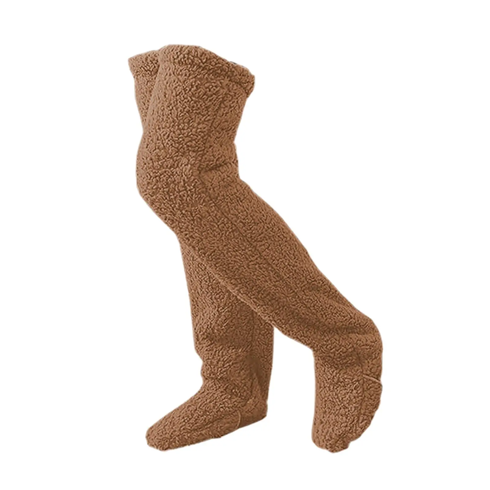 Plush Leg Warmers Winter Home Sleeping Socks Long Stocking Thigh High Socks