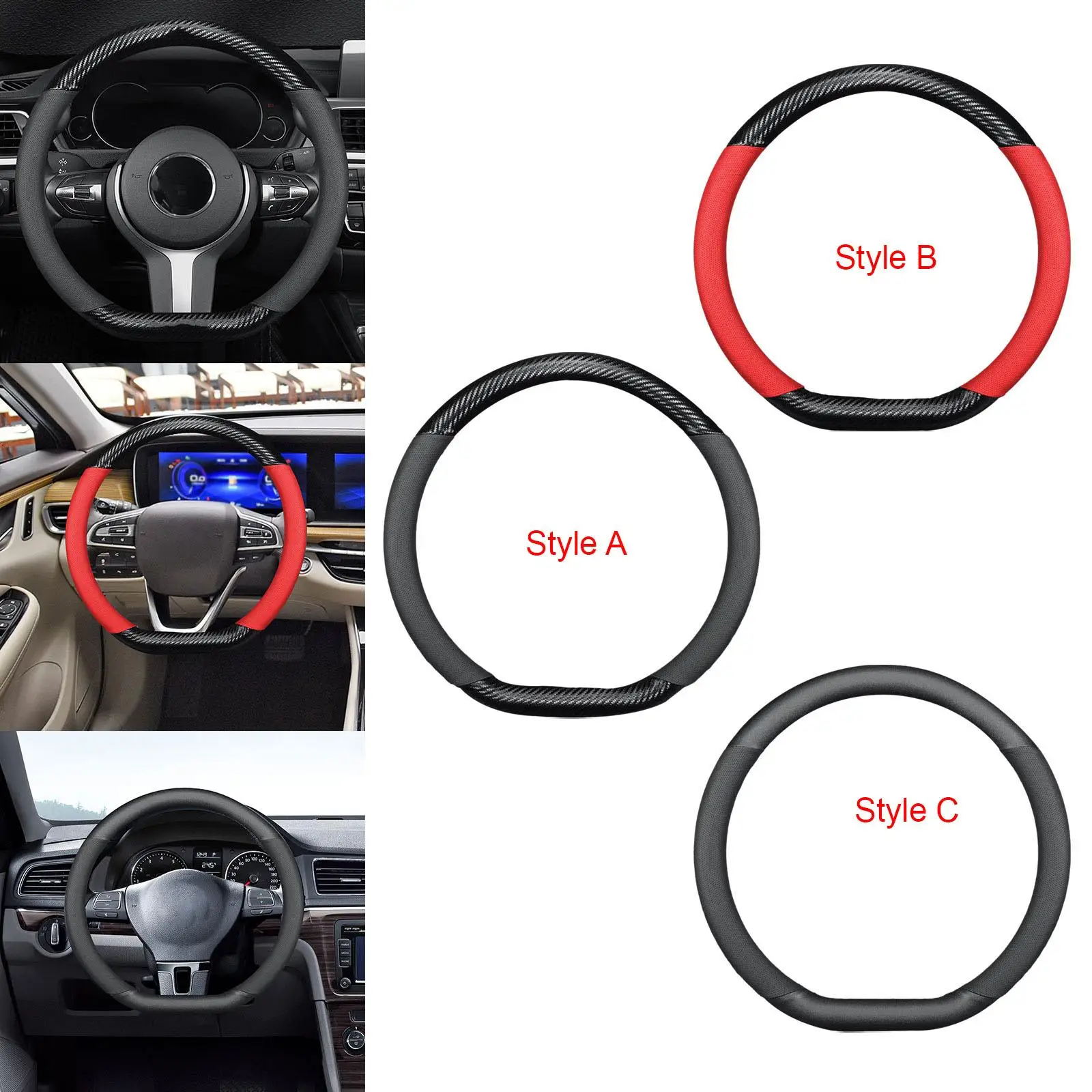 Steering Wheel Cover Accessory for Byd Dolphin Convenient Assemble