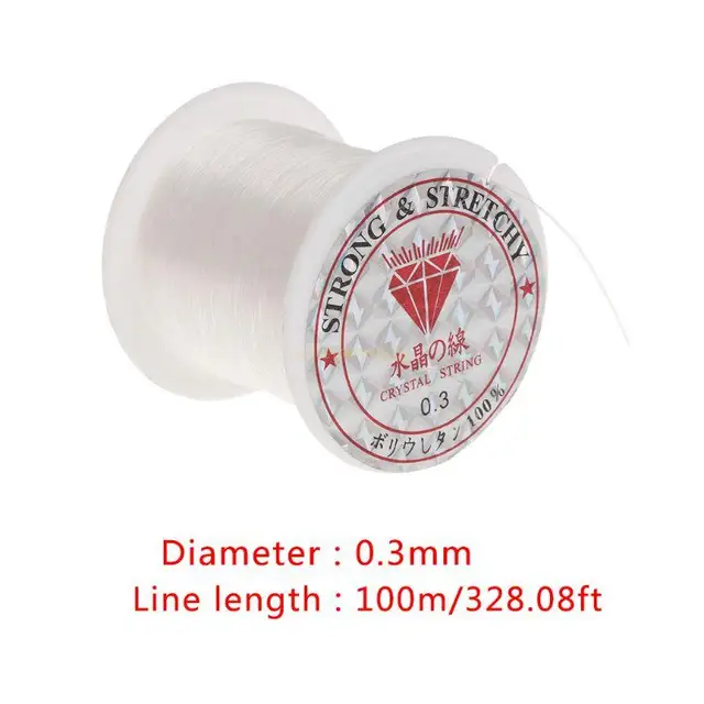 40m Clear Nylon Invisible Thread Fishing Wire Hanging Balloons Wire Jewelry  Christmas Garland Thread Birthday Party