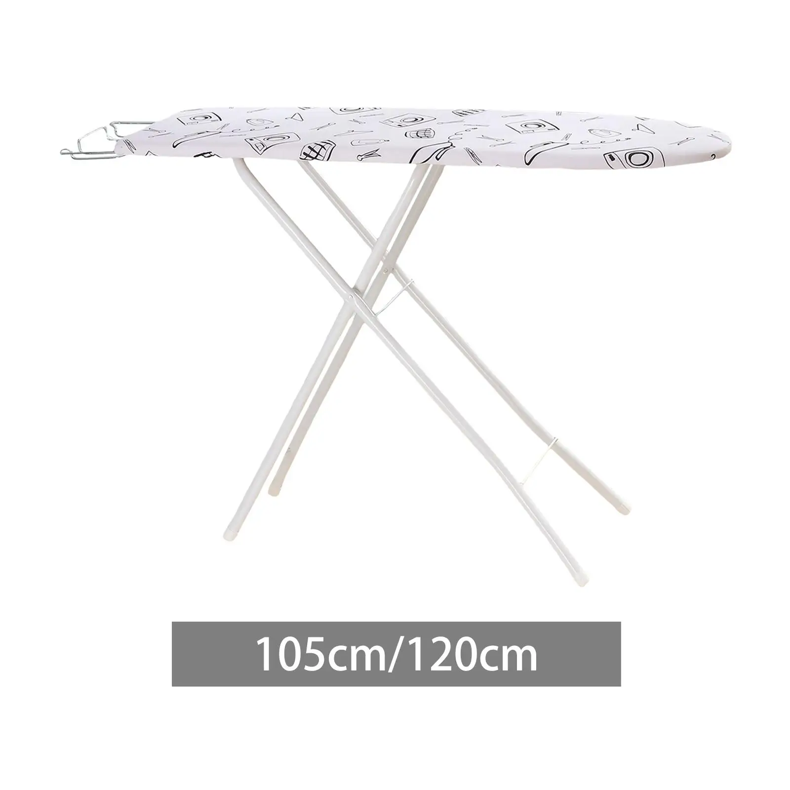 Portable Folding Ironing Board 4 Height Adjustable Heat Insulation for Dorm