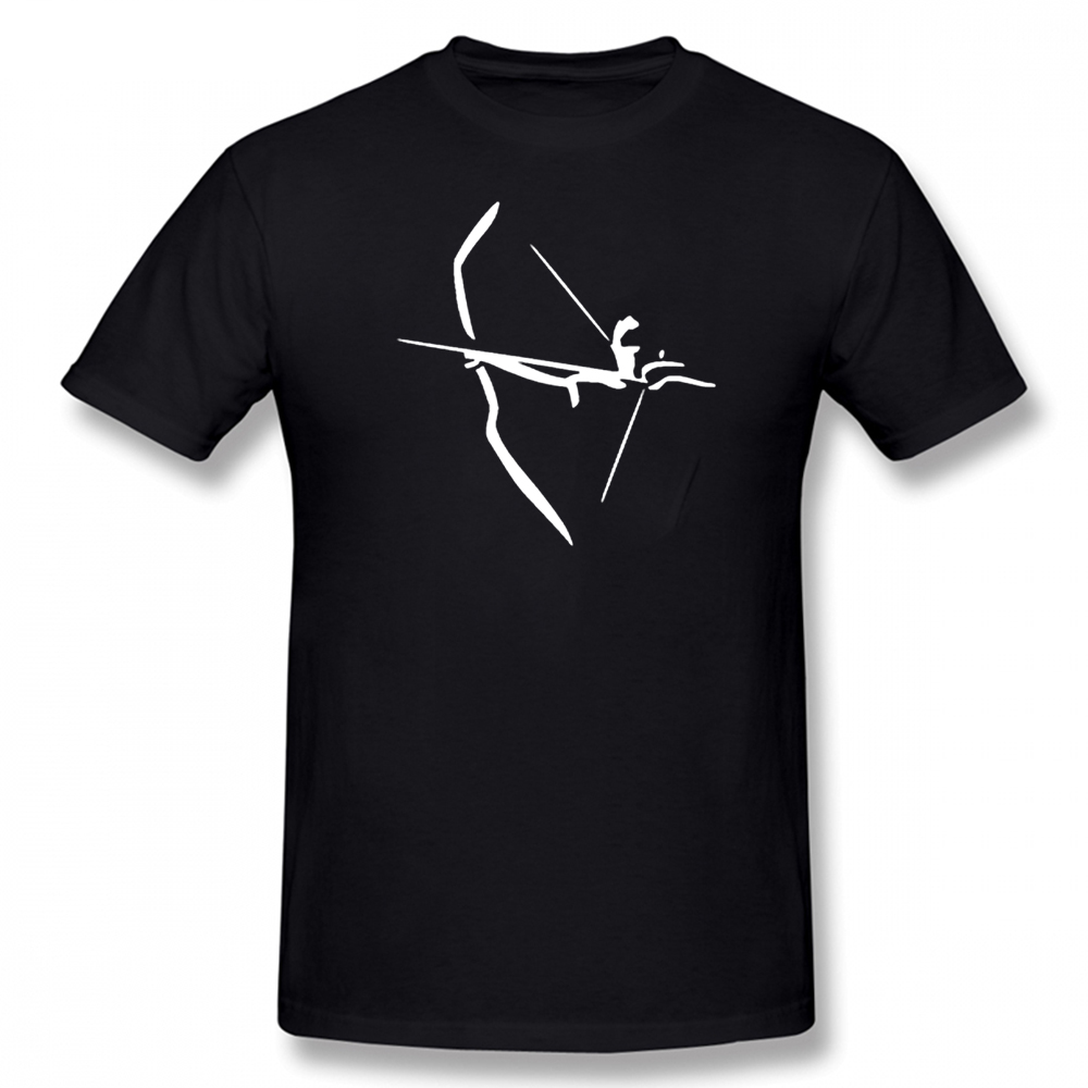 Lustiges Bogenschießen Sport Schutzpfeil Bogen Jagd T-Shirts Grafik Baumwolle Streetwear Kurzarm Vatertags-T-Shirt Herren – Detail 2