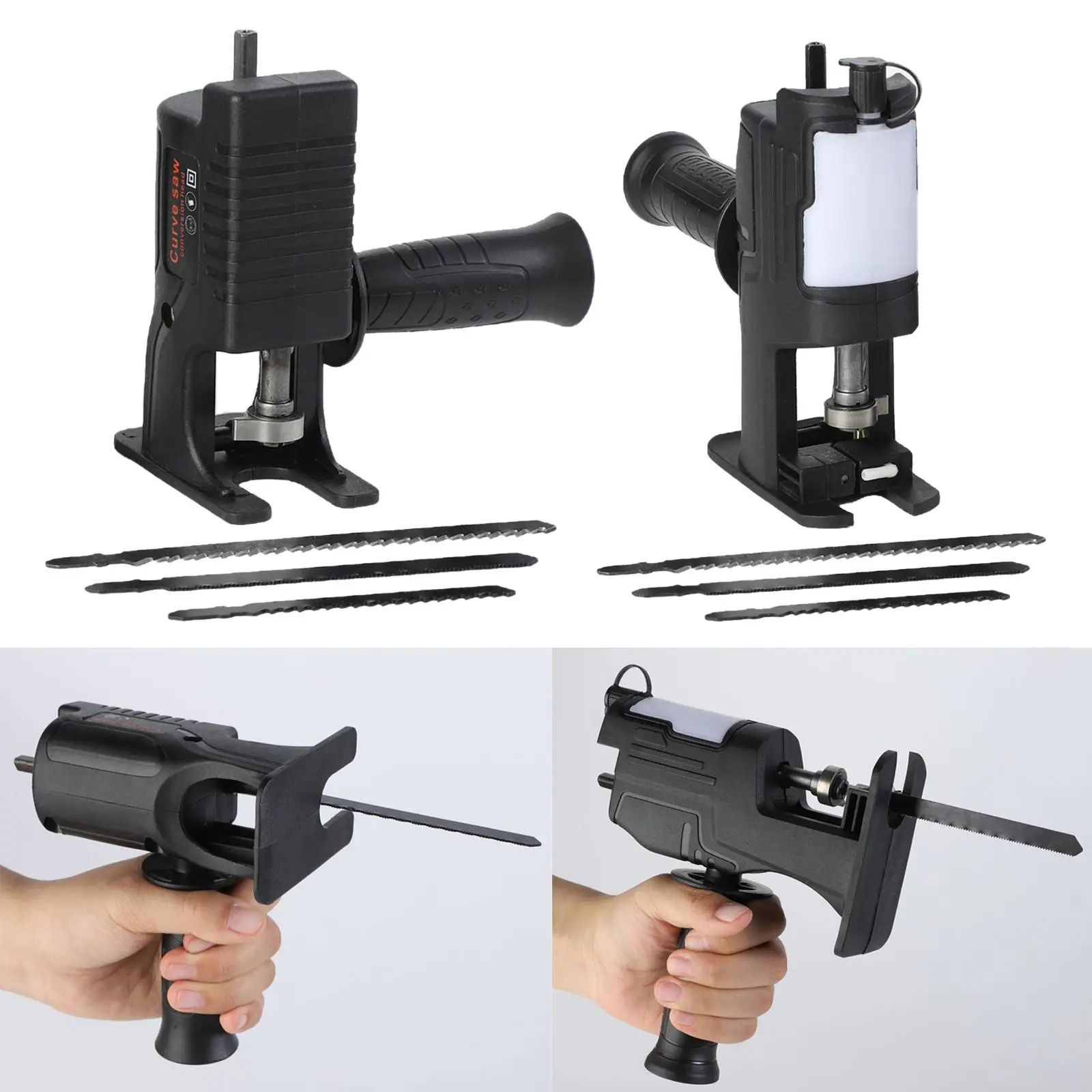 Saw Attachment Handheld Self Assembly Atachment Accessory Electric Cutting Machine for Woodworking Demolition Household Home