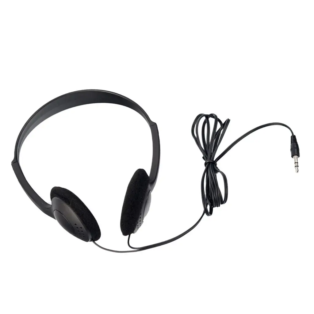 Wired 3.5mm Headphone Headset Over-ear Earphone for PC Smartphone Recording