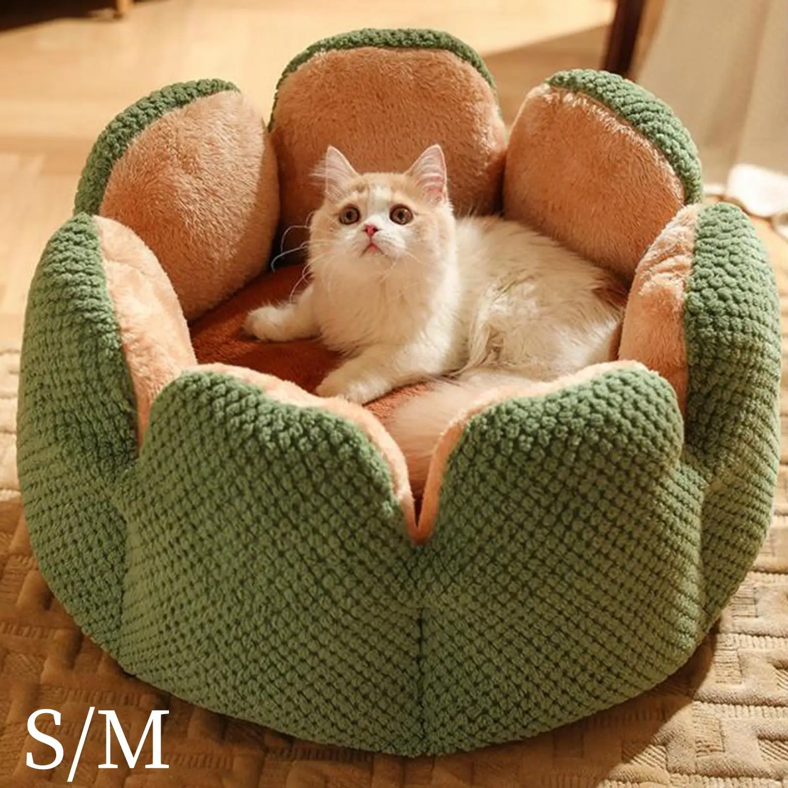 Soft Dog House Nonslip Kitty Washable Kitten Calming Cushion Puppy Sleeping Hut Blanket Cozy Nest Mats Warm Bed Pet Supplies