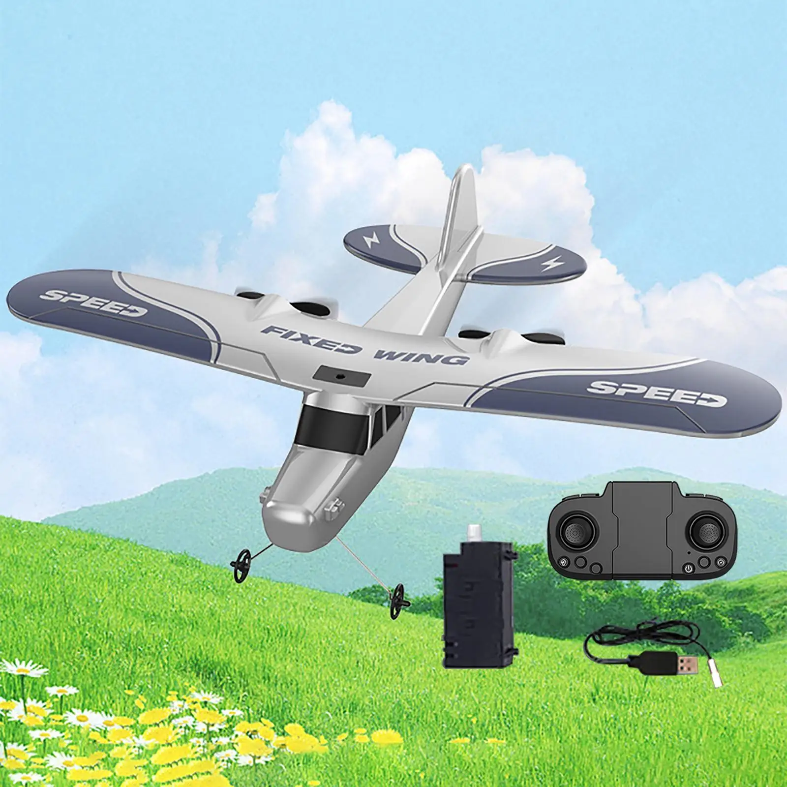 2.4G 2CH Remote Control Aircraft RC Airplane Model EPP Foam Fixed Wing