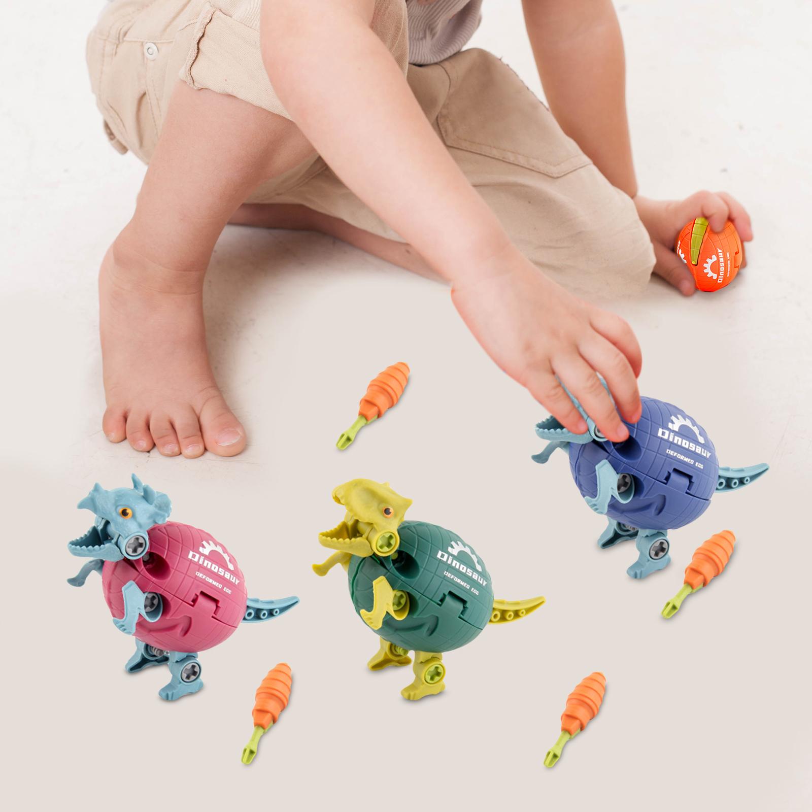 4 Pieces Kids DIY Take Apart Dinosaur Toys for Boys Girls 3 Year Old and up