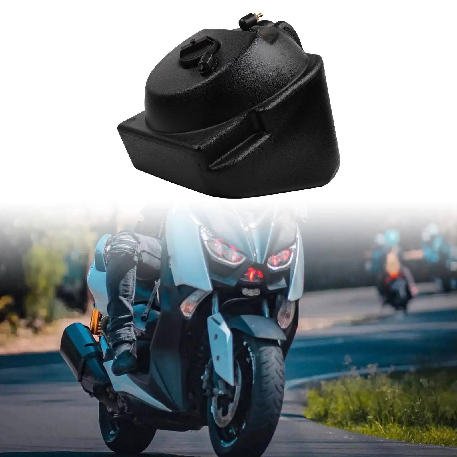 Black Auxiliary Fuel Tank Oil Tank Fuel Tank Oil Box for Yamaha Xmax300