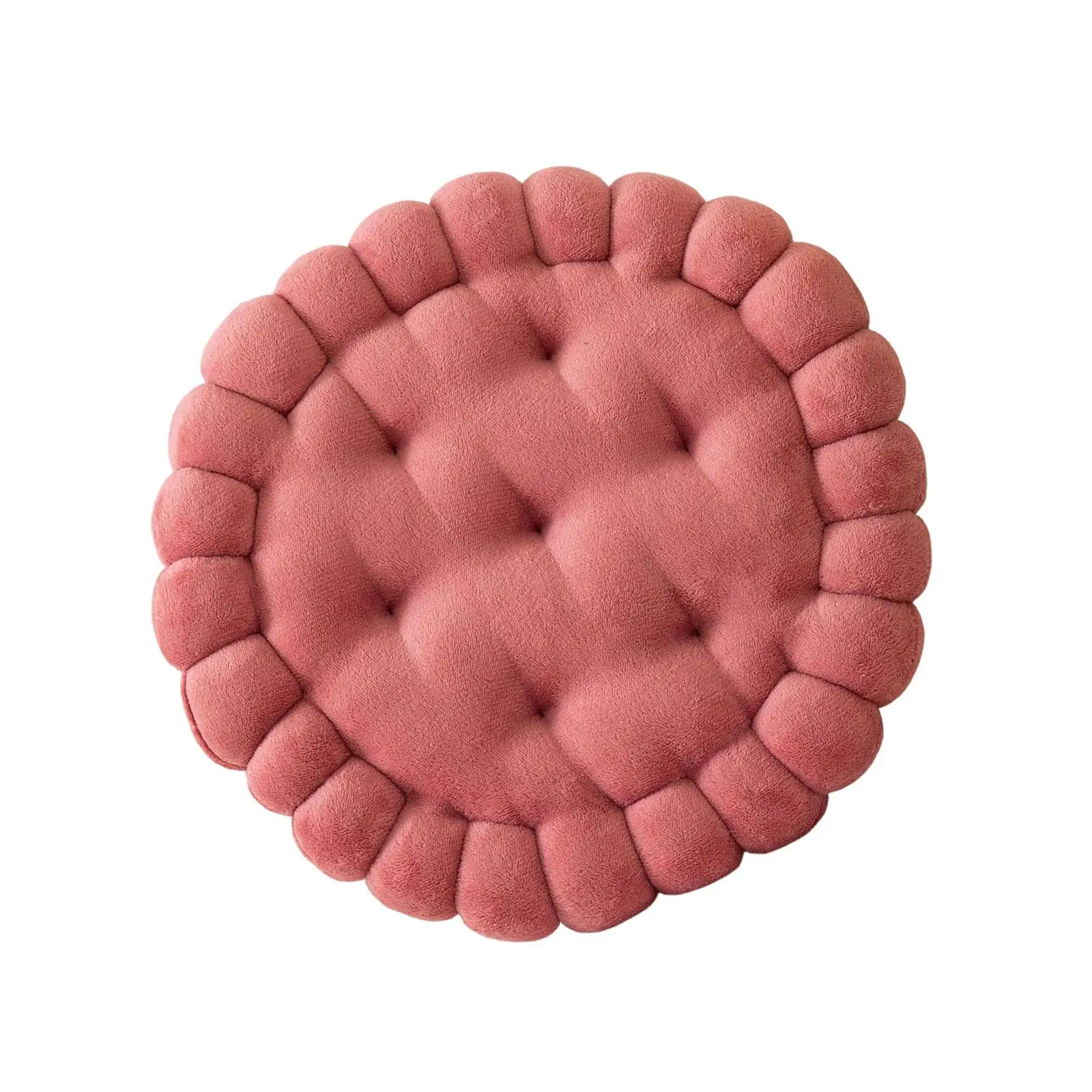 Sofa Seat Cushion Mat Round Biscuit Shape Padded Cotton Decoration Furniture Cute Chair Pad for Living Room Balcony Yoga