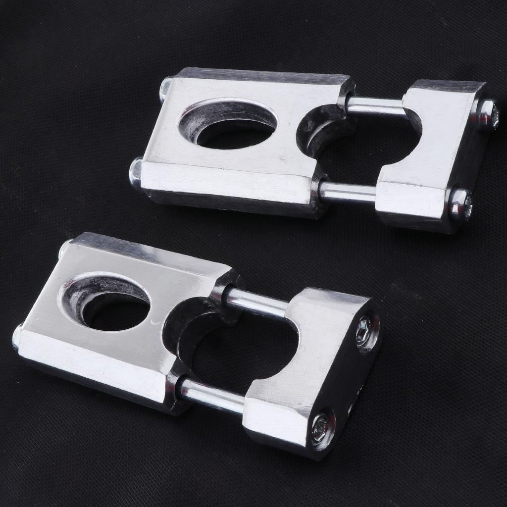 2pcs Durable 7/8 Inch Handlebar Riser Mounting Clamp Adapter for 110G125cc Dirt Bike ATV