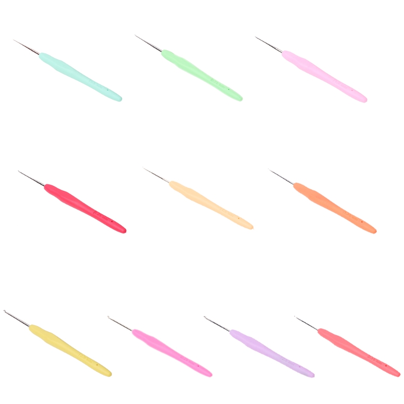 Description Picture 3 of item1Pc Metal Knitting Needles Crochet Hooks Tool With Ergonomic Grips 0.5-2.75mm