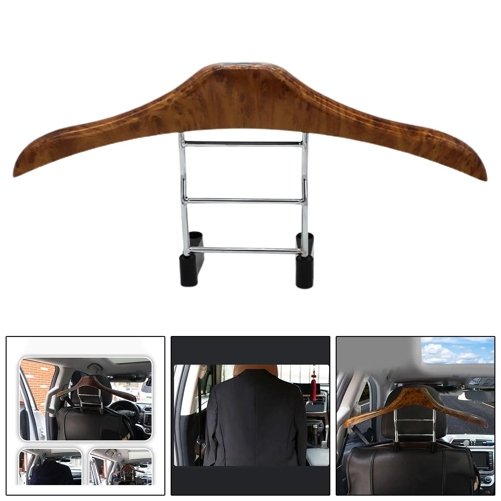 Car Coat Hanger Car Accessories Stainless Steel Storage Headrest Back Universal