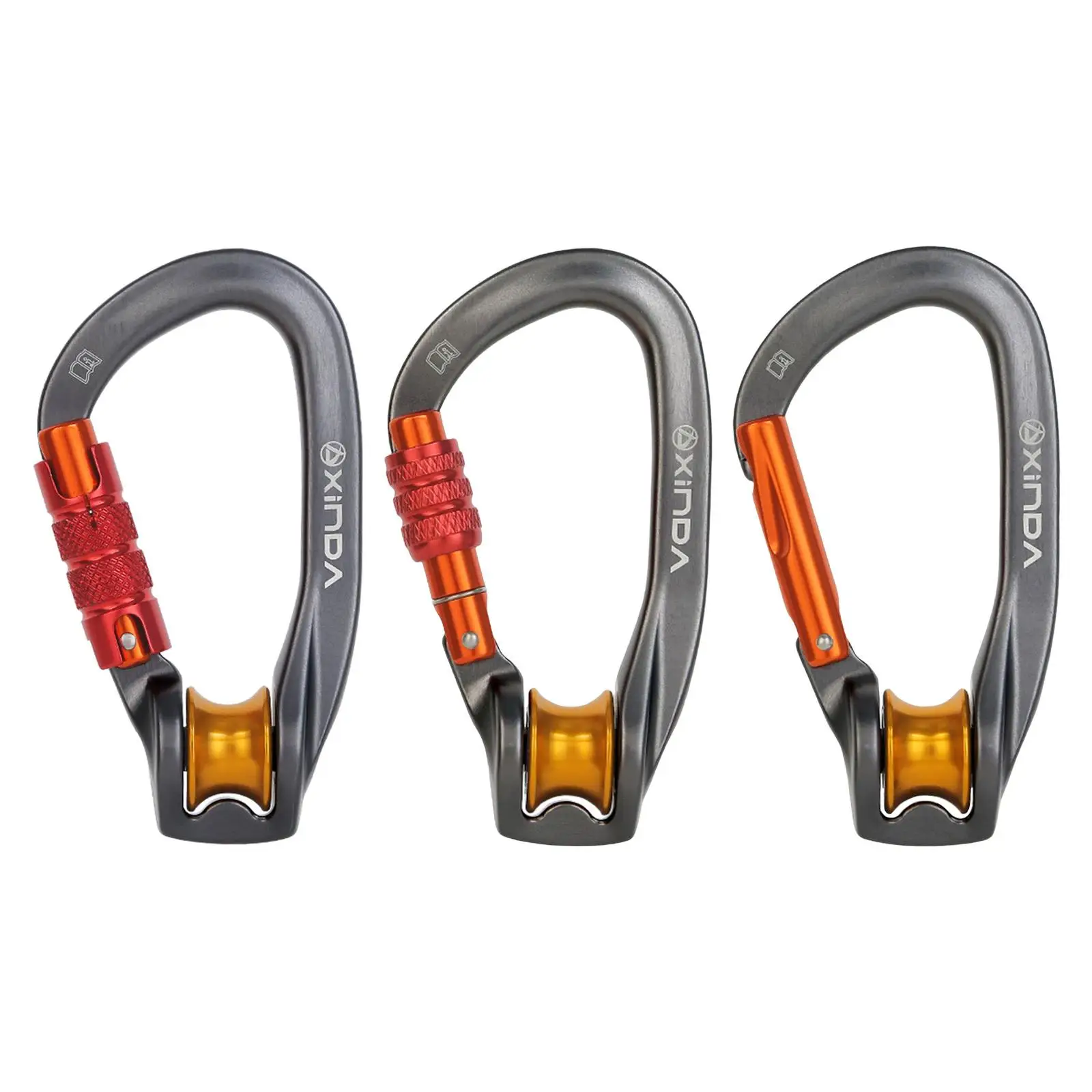 Professional Climbing Carabiner D Shape Safety Lock Outdoor Climbing Ascend Mountaineering Equipment