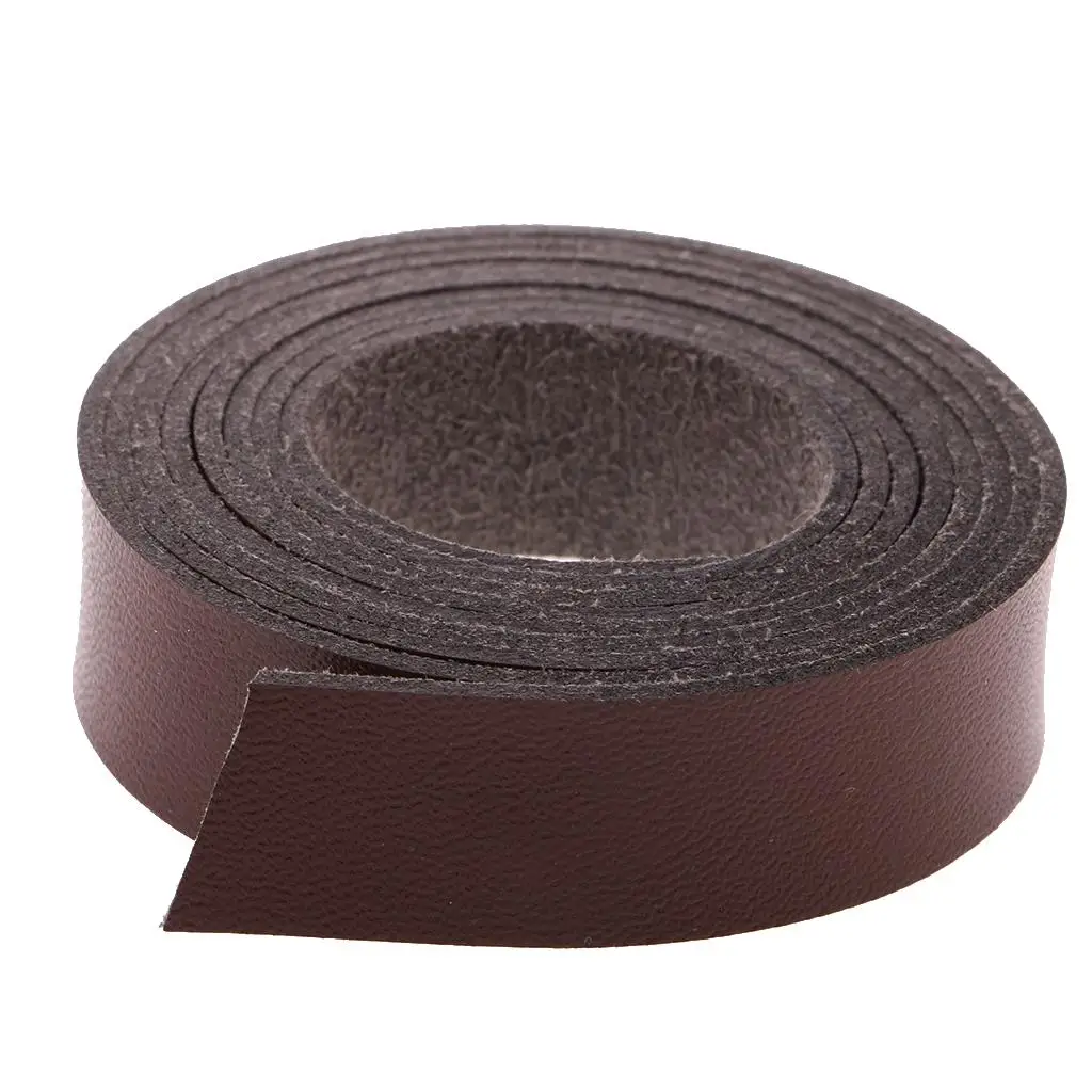 15mm and 20mm Wide Faux Leather Strap Strips belt  DIY Coffee