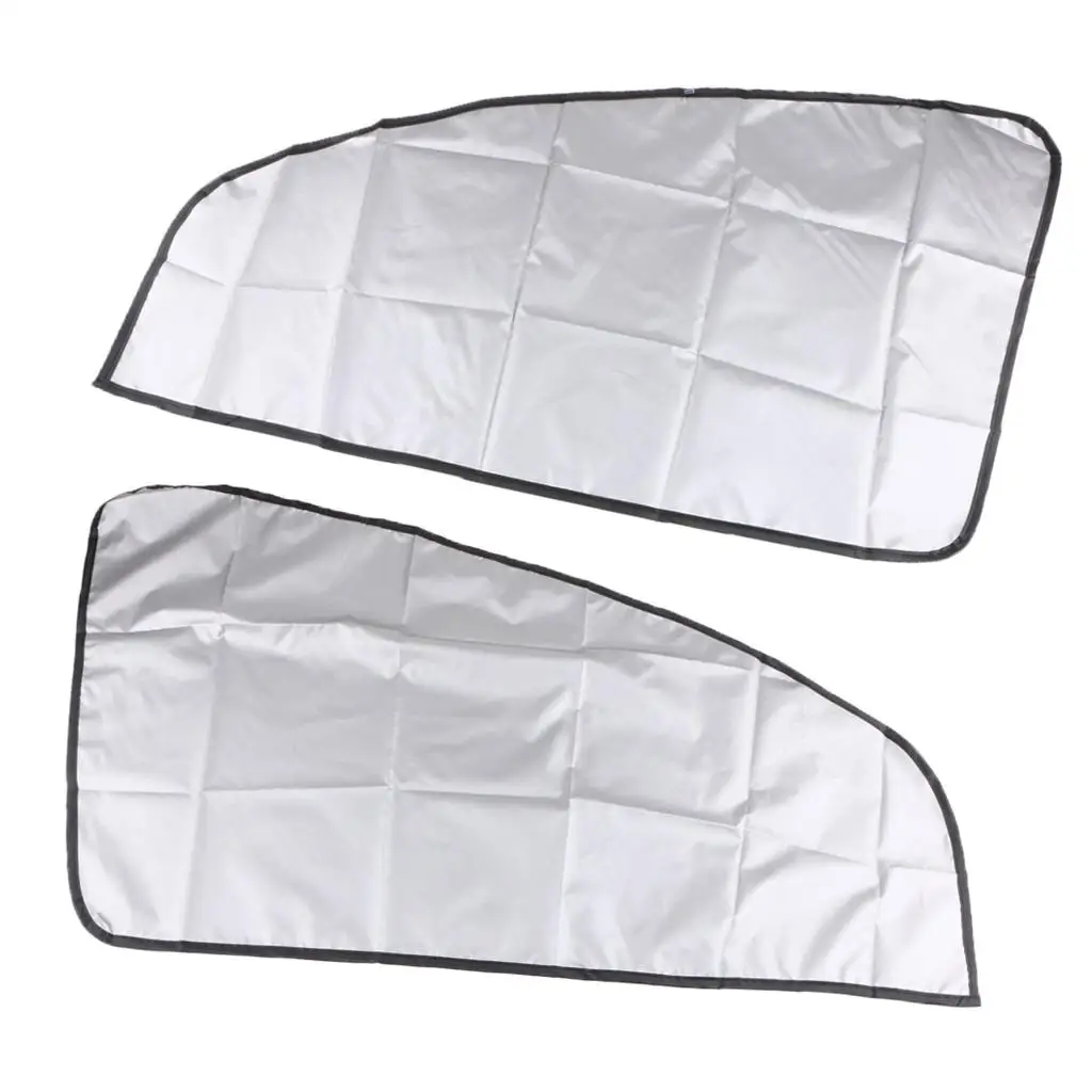 1Pair   Sun Protector Cover Double Side for Car Oblique Window