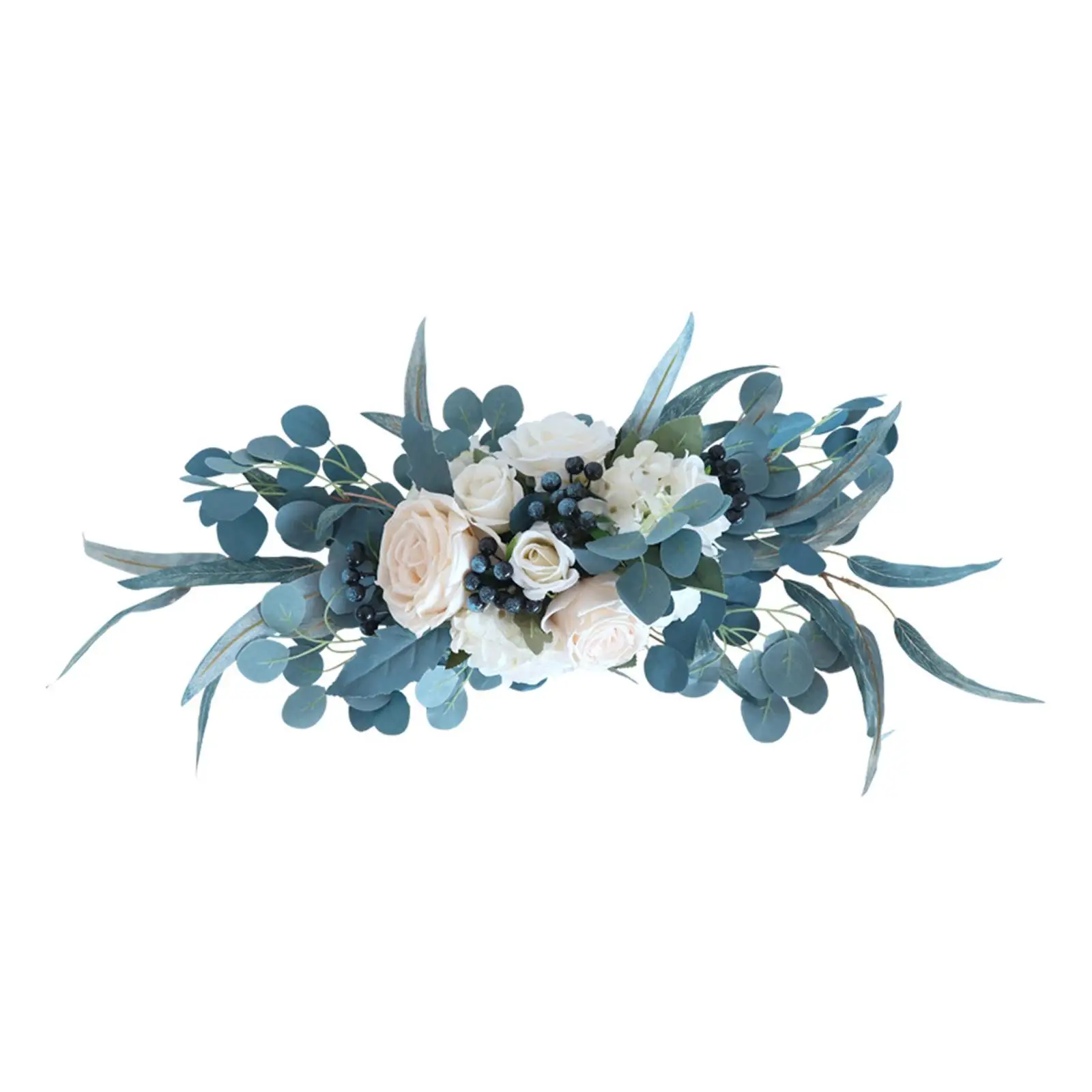 Farmhouse Artificial Flowers Arch Decor Centerpiece Garland Silk Flower Floral Swags for Holiday Window Bedroom Wall Decor