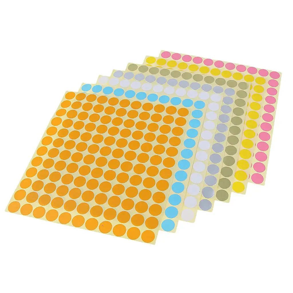 Self- Label Sheets Round Shaped Paper Sticker Suit for All Essential Oil