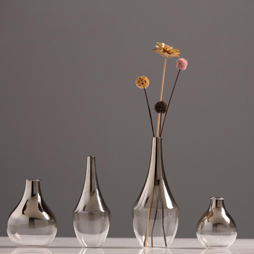 Flower Vase Soot Gradient Glass Vase Plant Pots Housewarming Gifts for Flower Vase Soot Gradient Glass Vase Plant Pots Housewarming Gifts for