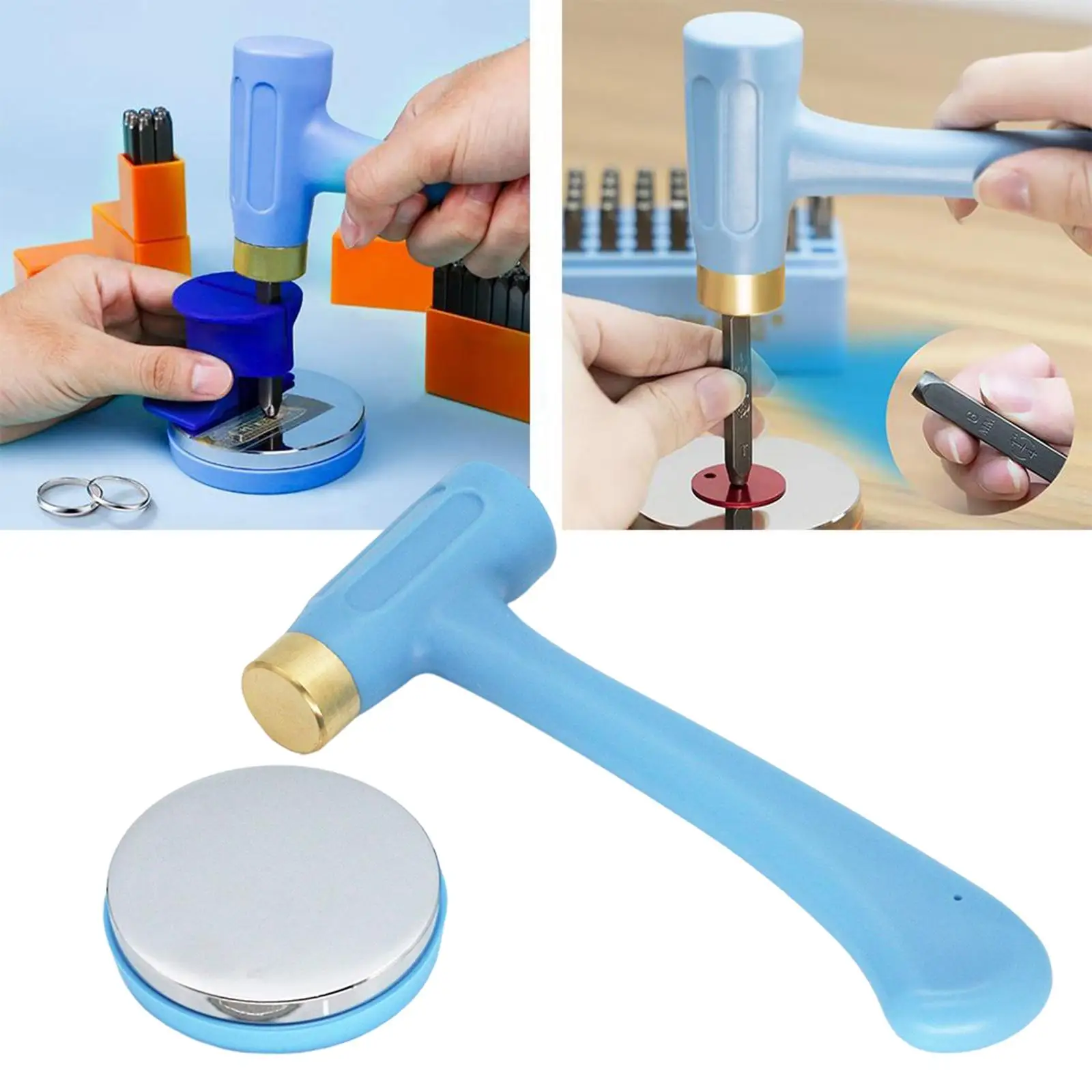 Jewelry Hammer and Bench Block Jewelry Making Supplies Tools Kit for Craft