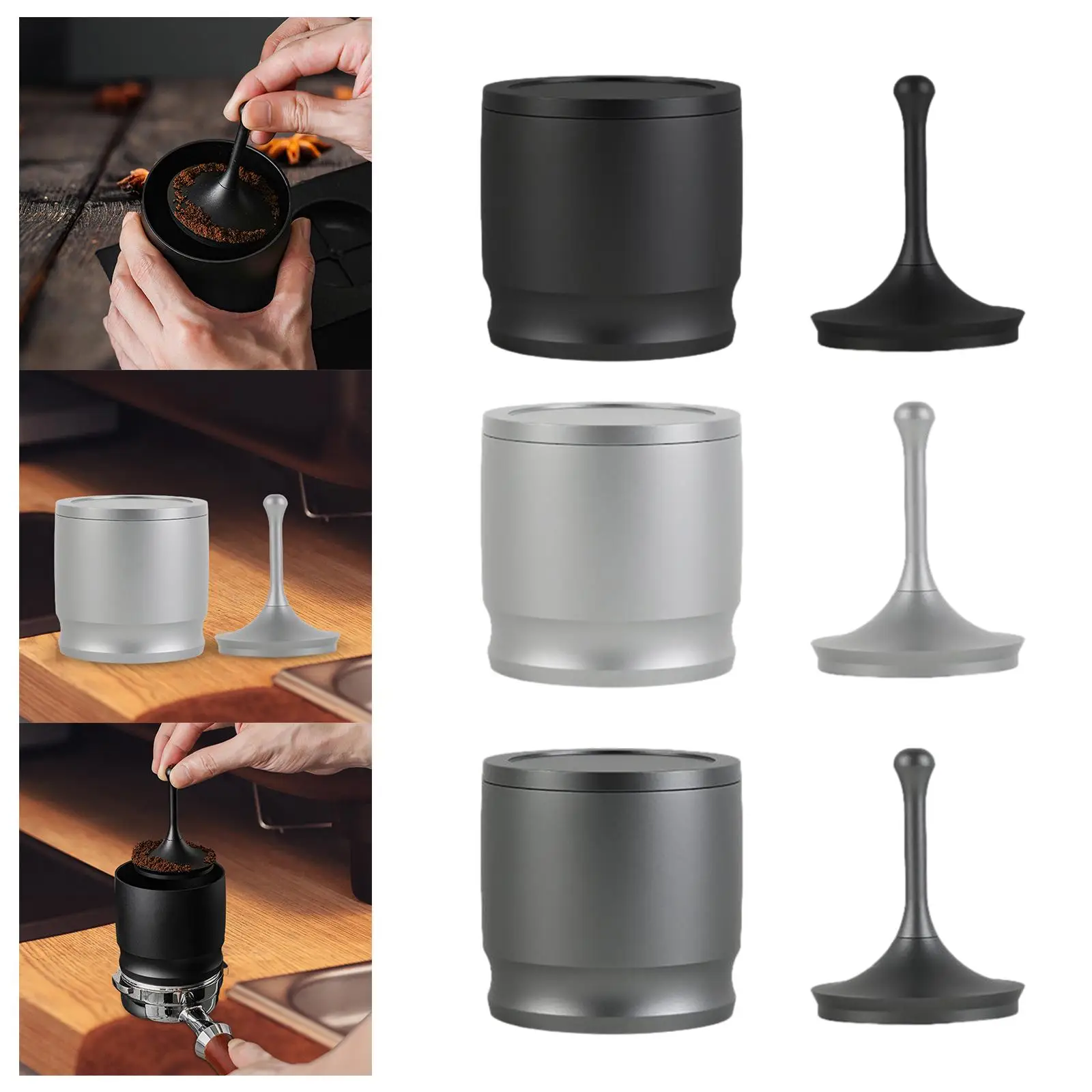 Anti Flying Dust Powder Cup Coffee Powder Picker Detachable Design Powder feed Part 58mm Coffee Dosing Cup for 58mm Portafilter