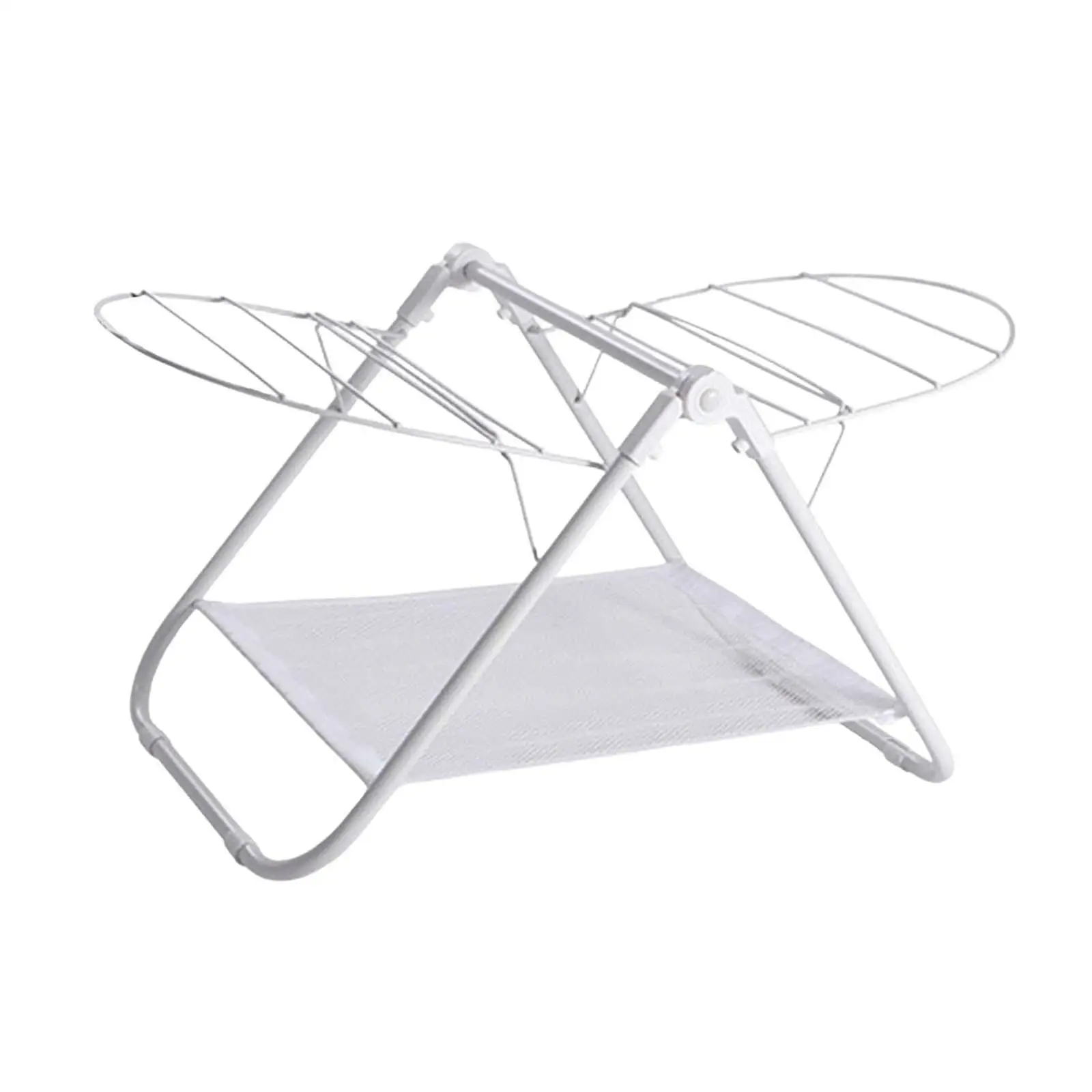 Collapsible Clothes Drying Rack Stainless Steel Durable Large Gullwing Drying Rack for Pillow Linens Towel Quilt Indoor Outdoor