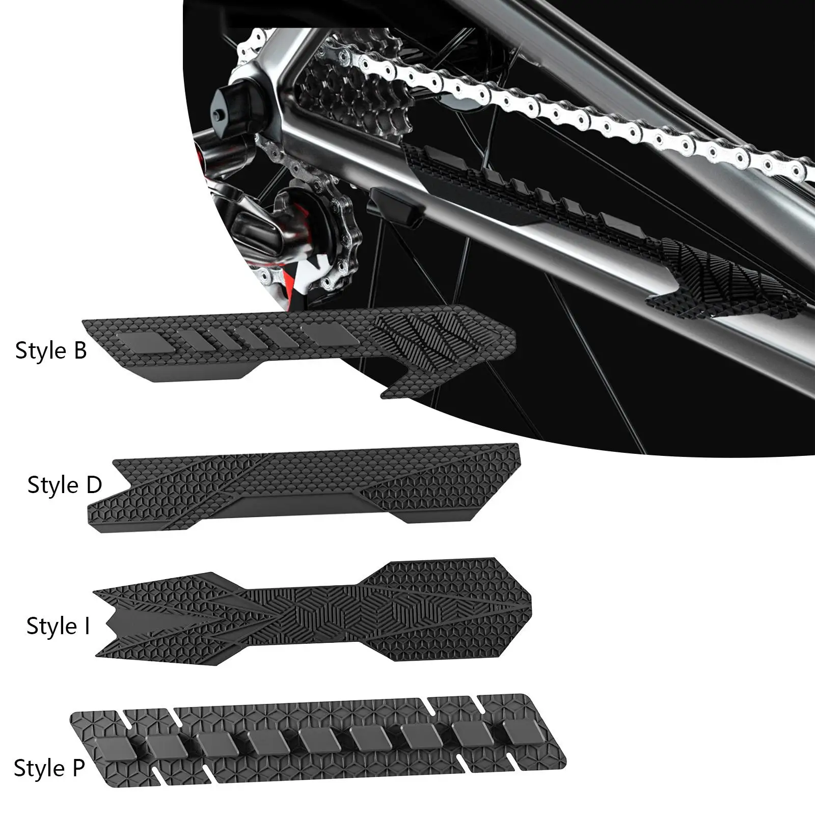 Bike Chainstay Protector Anti Scratch Protective Guard Pad for MTB Mountain Road Bike, Universal