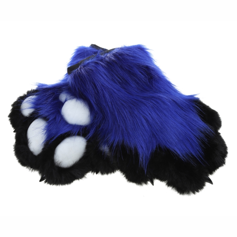 Wolf Dog Foxes Paw Claw Gloves Costume Accessories Cosplays Animal Furry Plush Full Finger Mittens Fursuit for Adults
