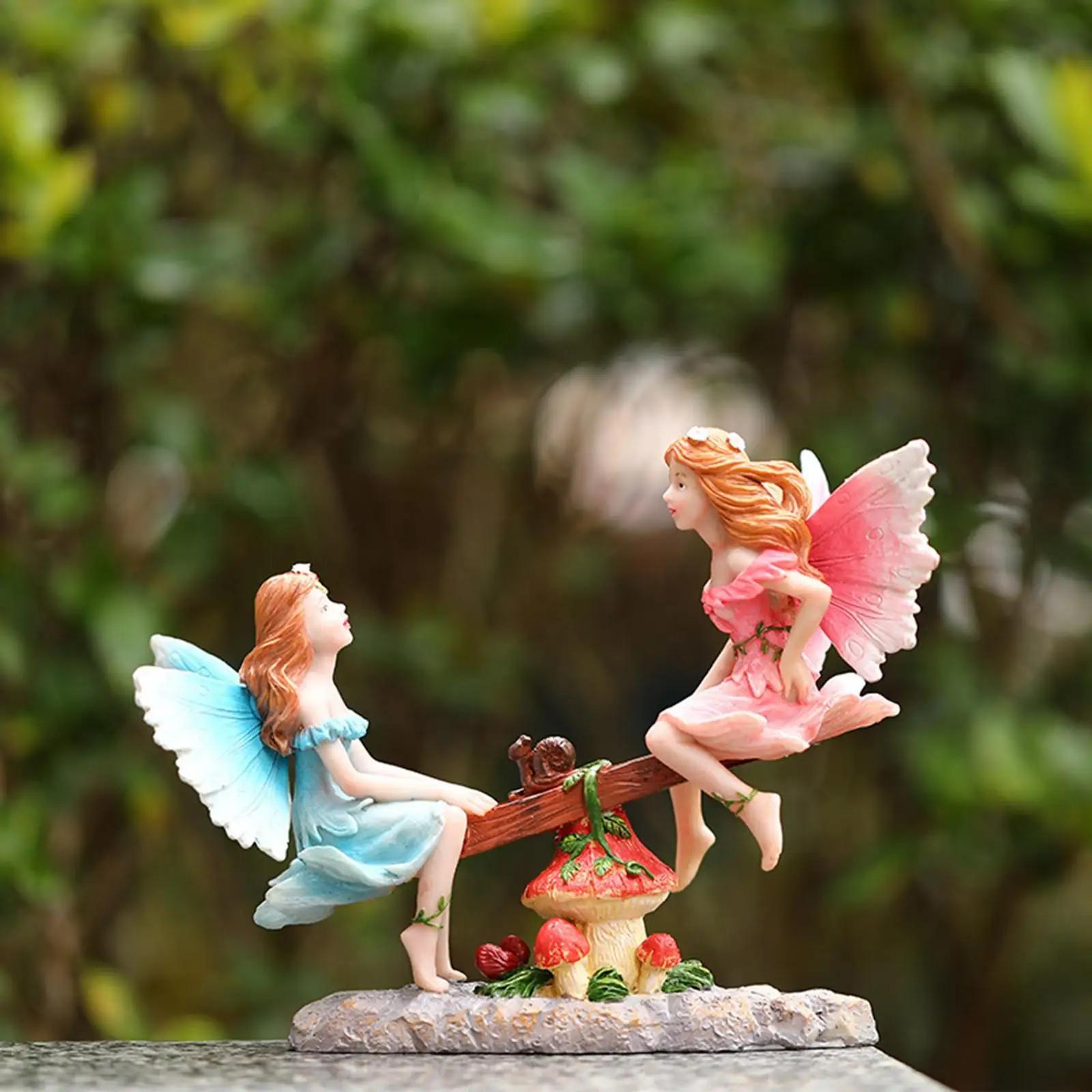 Fairy Garden Figurines Fairy Garden Accessories Ornament for Balcony Lawn Decoration