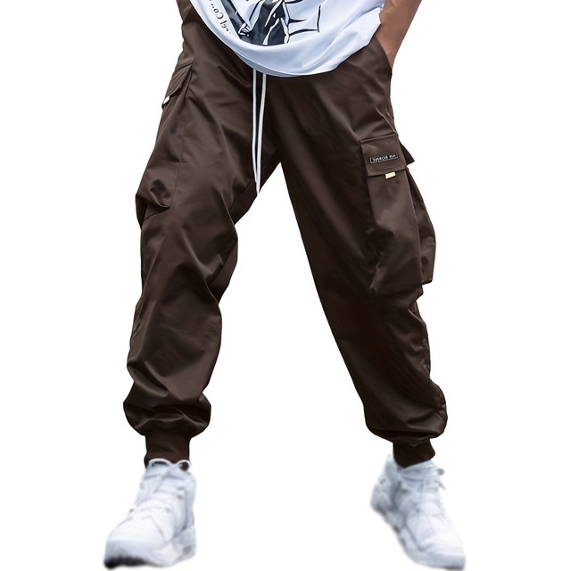 Men's Casual Sports Jogging Cargo Pants Pockets Streetwear Hip-Hop - Image 9