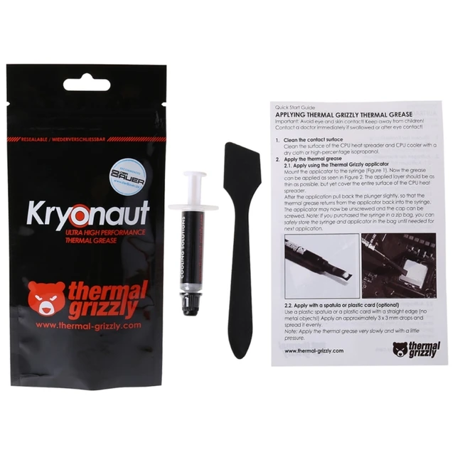 OFBK 1g Thermal Paste Grease Thermal Grizzly Kryonaut Extreme for CPU/GPU  Cooler - AliExpress