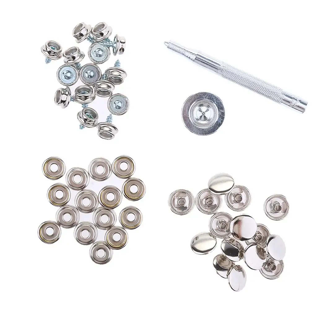 47pcs Stainless Steel Boat Cover Canvas  Fastener Repair