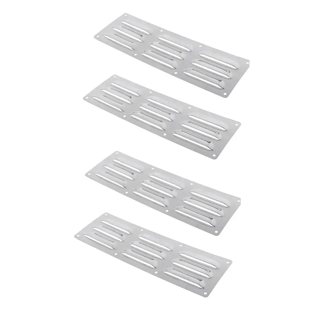 4pcs Stainless Steel Boat Louver Air Vent Ventilation Cover for Marine RV