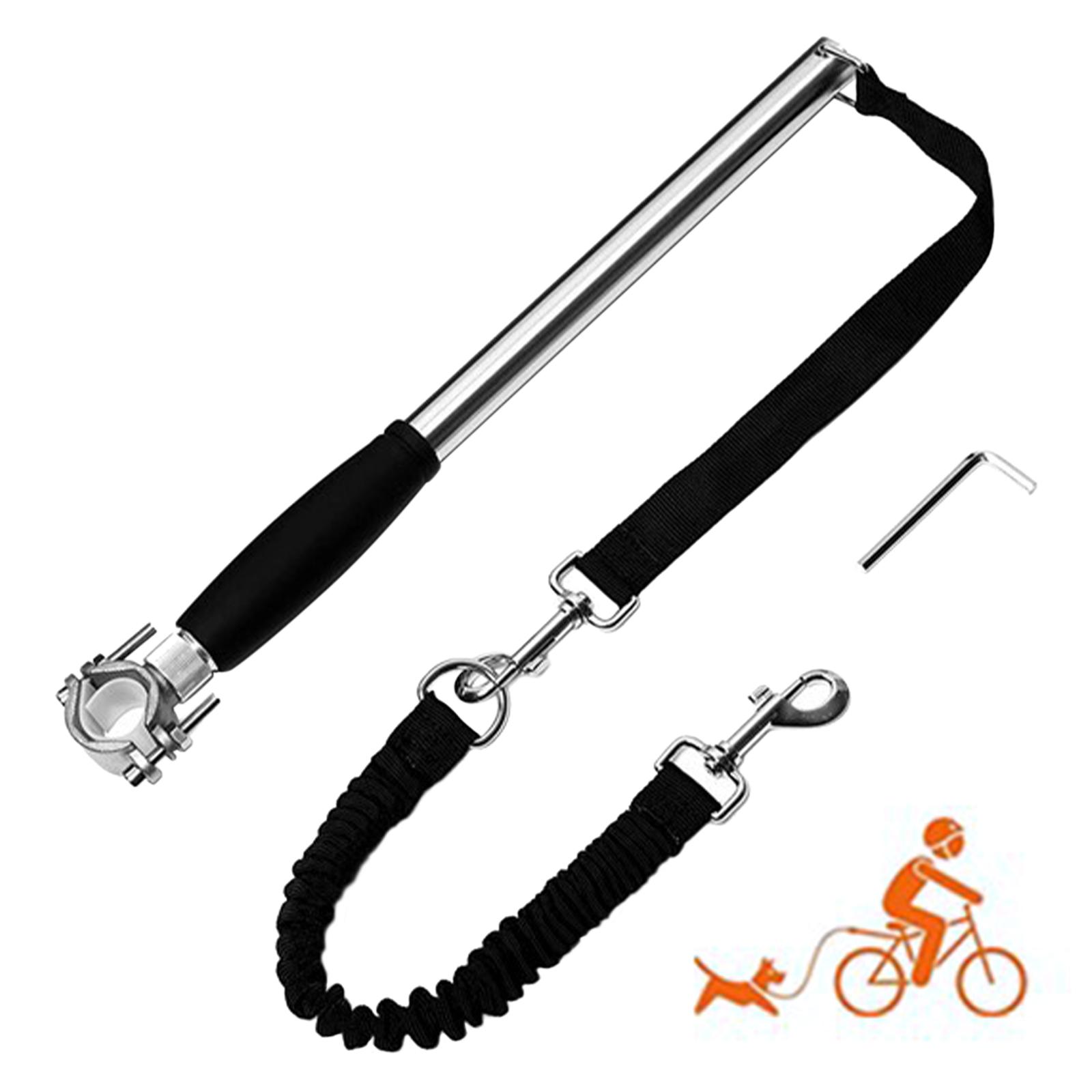 Retractable Bicycle Dog Leash Hand Free Dog Bike Leash for Outdoor Exercise