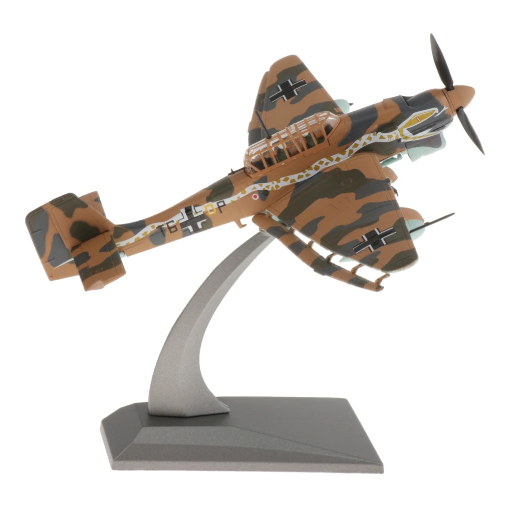 1:72 JU87 Bomber Military Aircraft Alloy Plane Metal Fighter Military Model Diecast Plane Model for Commemorate Collection