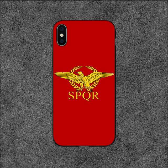 SPQR Roman Imperial legion Phone Case For iPhone 11 12 Mini 13 14 