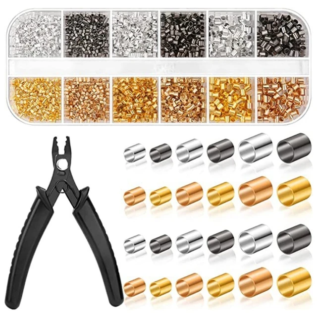 Bead Crimping Pliers Crimp Beads Kit for Jewelry Making Tube Crimp Beads  for DIY Craft Projects Bracelets Earrings Anklets - AliExpress