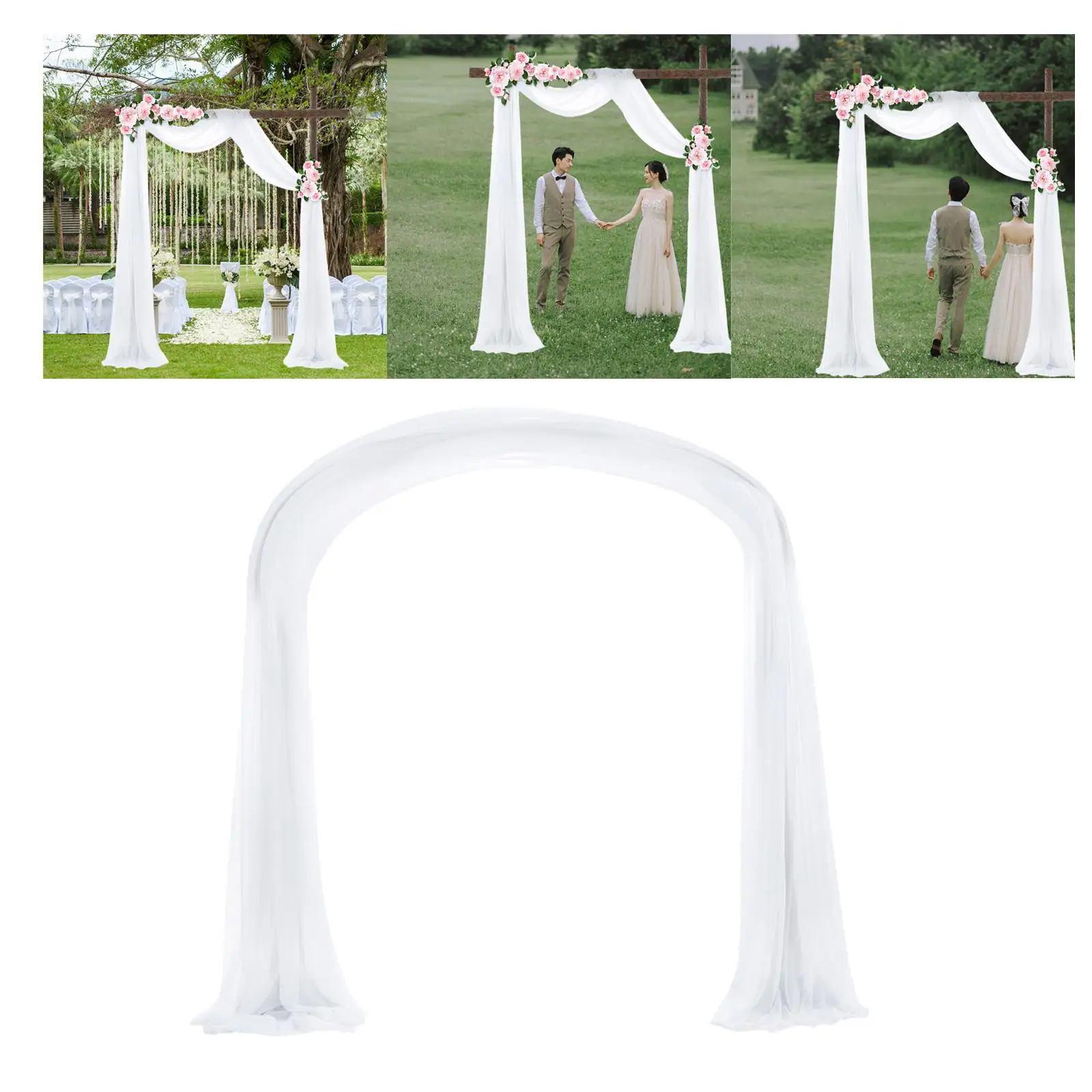 Arch Draping Fabric Party Decor Curtain Drapery Draperies for Stage Reception Decor