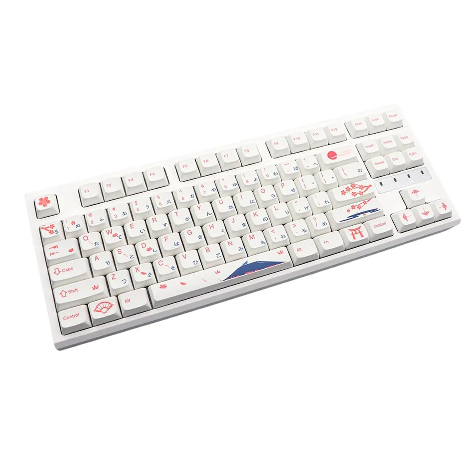 130 Keys Keycaps Xda Profile PBT Sakura Themed Style for Mechanical Keyboards Accessories