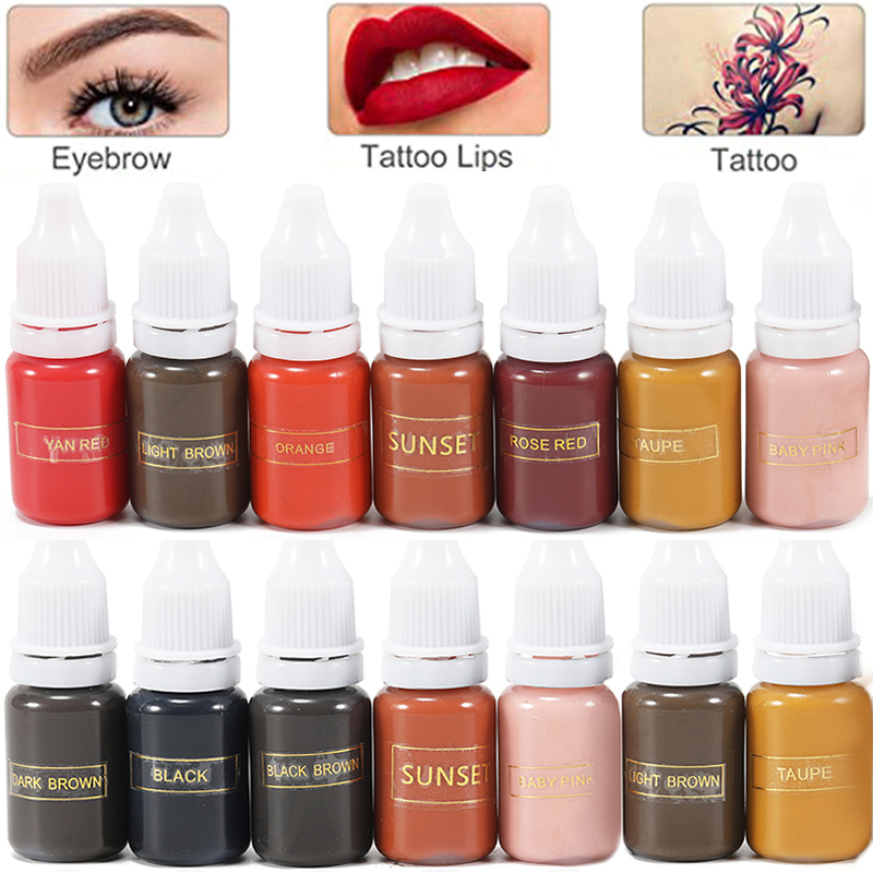 Best of 10ml Permanent Makeup Ink Color Natural Eyebrow Plant Tattoo Ink Microblading Pigments For Tattoos Eyebrow Lips Body Art Beauty Reviews & Tips