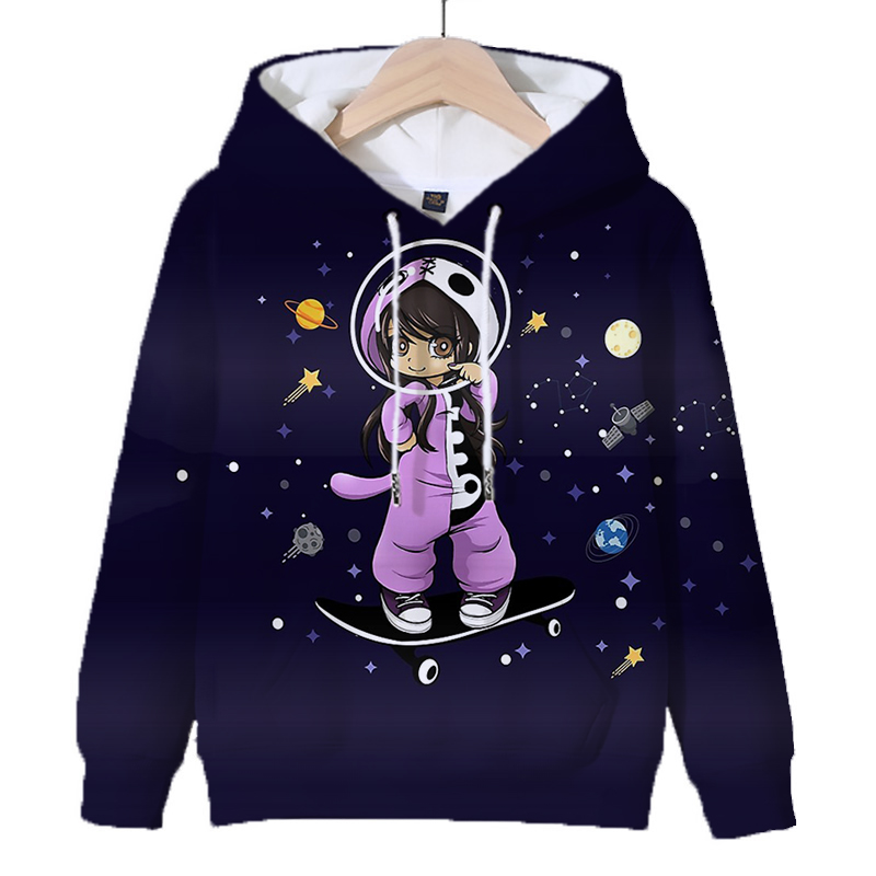 Title 13, Sweat à capuche imprimé Aphmau pour enfants, je...