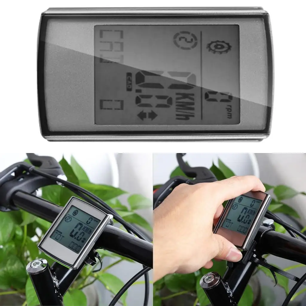  Bike Computer, , Bike, Multifunctional Waterproof LED Display with Backlight for Day And Night