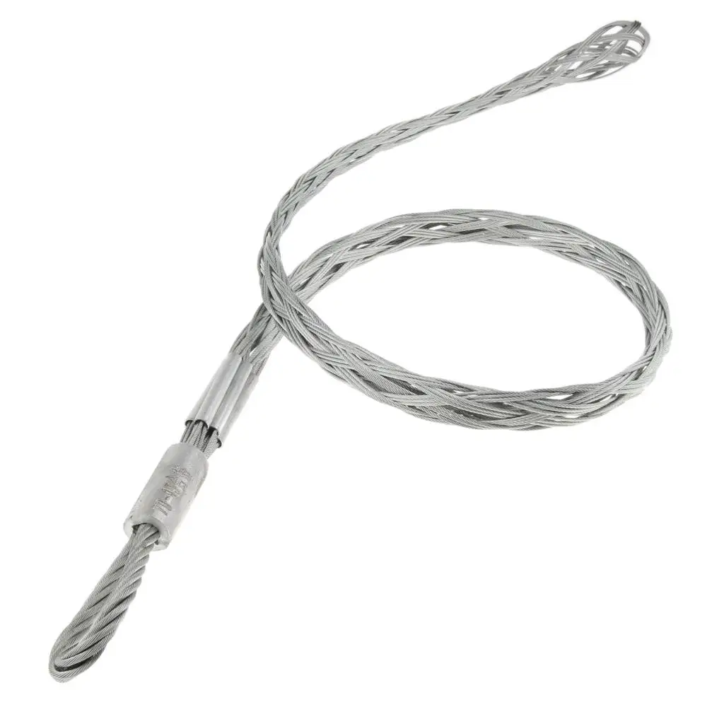 Cable Grip Pulling Socks 70-95mm Wire Puller, Galvanized Steel, Flexible Eye, 1.5meters