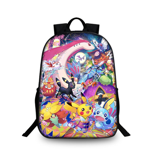 Mochila Pokemon Pikachu para niños, mochila de dibujos animados, gran  capacidad, regalos para hombres zhangyuxiang unisex