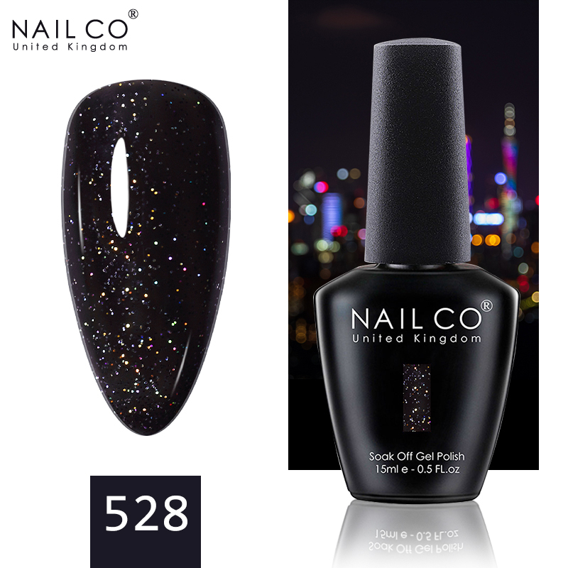 Best of NAILCO 15ML Top Gel Nail Polish Nails Semi-permanent UV Varnish Glitter High Quality Glass Bottle Nail Art Polish For Manicure Reviews & Tips