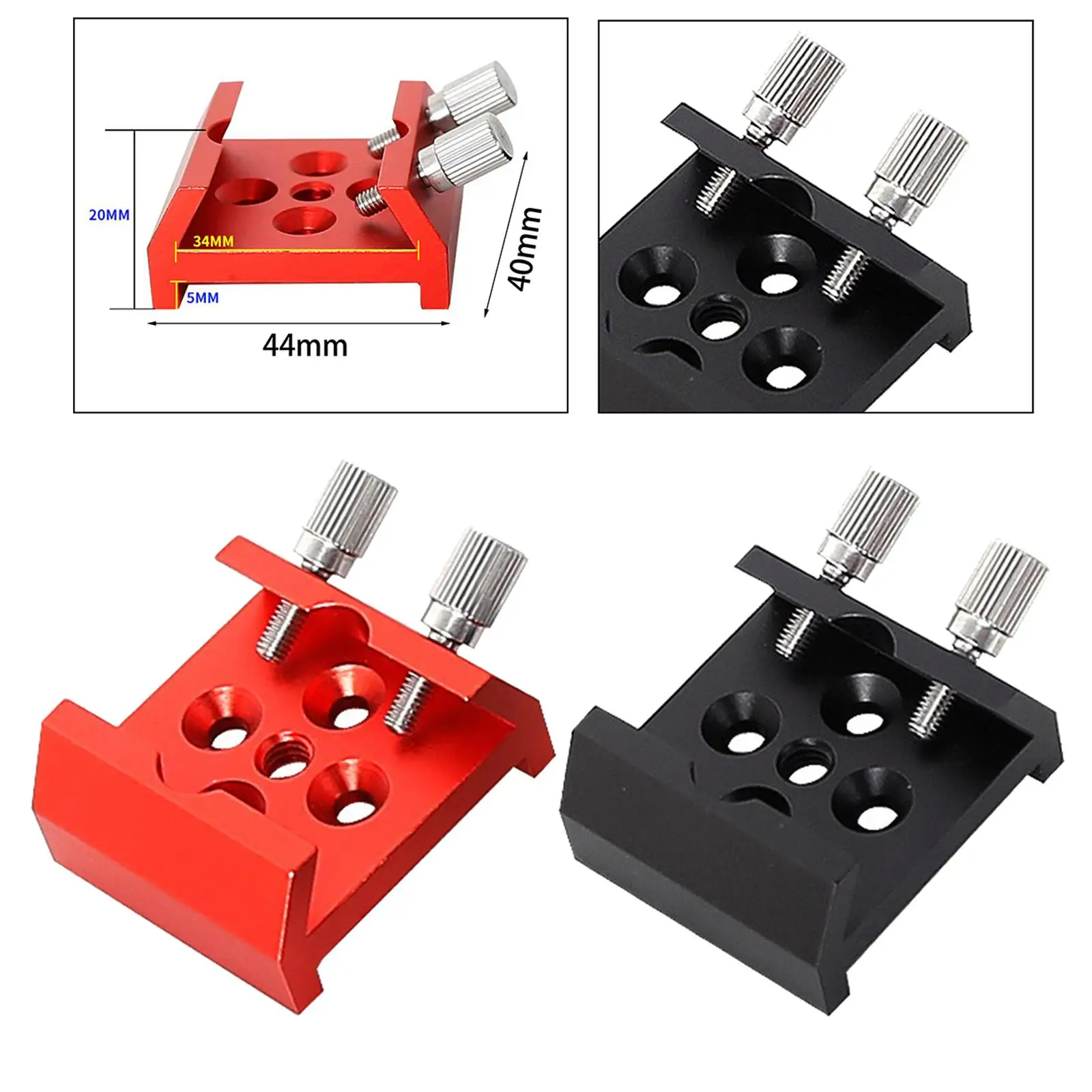 Dovetail Base for Telescope Finderscope Assembly M4 Hole Easy Installation