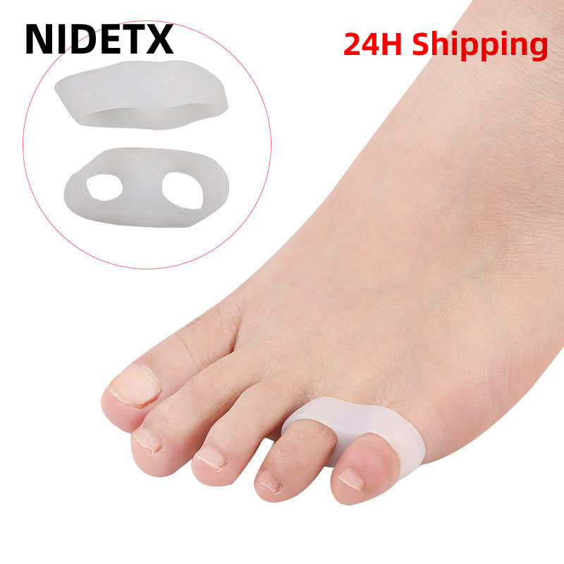 Best of 2pcs=1pair Hallux Valgus Silicone Corrector Gel Foot Care Toe Separator Little Finger Protector Bunion Straightener Pedicure Reviews & Tips