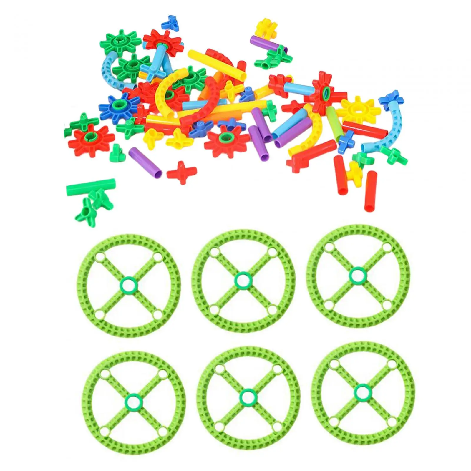 Straw Stem Building Toys Creativity Sensory Toys 3D Pipe Building Blocks for Boys Girls Preschool Kids Children 3 4 5 6 7+